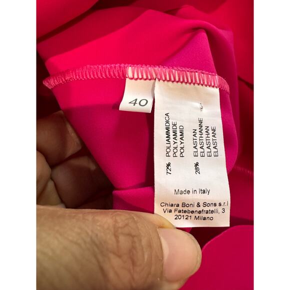 CHIARA BONI LA PETITE ROBE Guendaline Halter Dress - Bouganville size 40/ US 4 - Picture 11 of 13